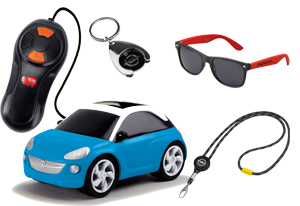 Opel Adam Convertible + 3 Opel Fanartikel